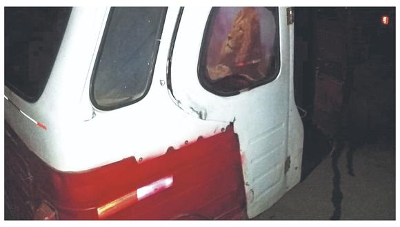 Los delincuentes dejaron abandonado el vehículo a la altura del sector “Munive”.