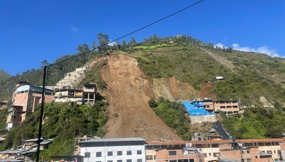 Gobierno declara en estado de emergencia el centro poblado de Retamas por 60 días tras deslizamiento. (GEC)