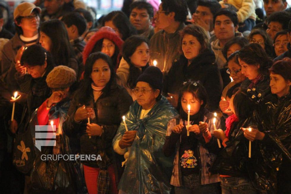 FOTOS: Emotivo encuentro de Jesús Nazareno  y la Virgen Dolorosa