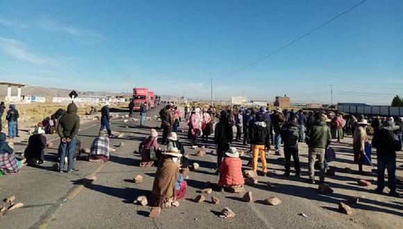Pobladores anunciaron el bloqueo de vías en Puno. Foto/Referencial.
