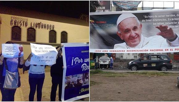 Movadef realiza campaña por indulto a Abimael Guzmán en parroquias de Lima (VIDEO y FOTOS)