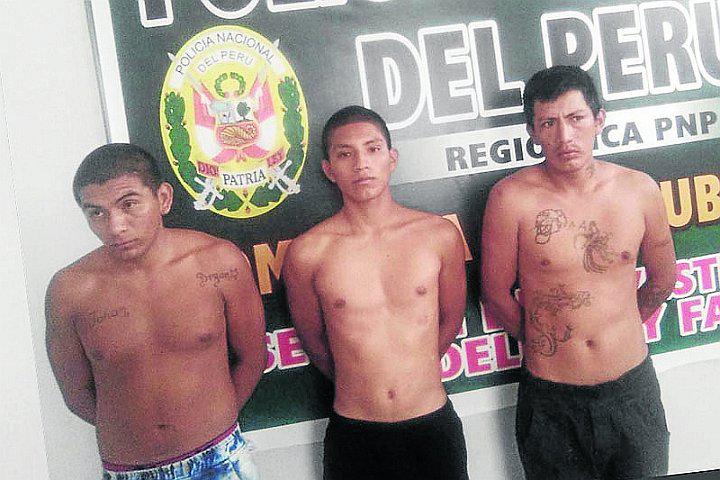 Policías detienen a tres sujetos acusados de robar a vecinos de Subtanjalla