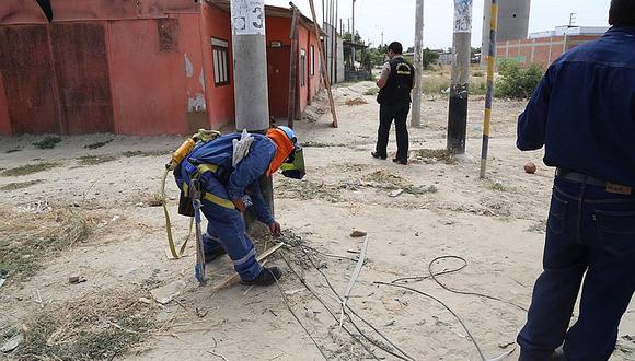 18 sectores de Piura tienen altos índices de conexiones eléctricas clandestinas