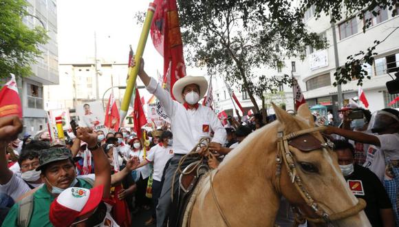 El candidato presidencial de Perú libre obtuvo 16,1% de votos según el sondeo a boca de urna de Ipsos-América TV. (Foto: Violeta Ayasta / GEC)