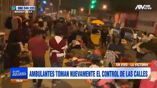 Ambulantes continúan afuera del emporio comercial de Gamarra (VIDEO)
