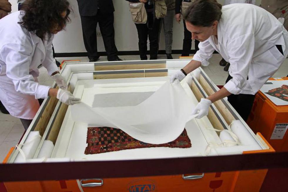 Los textiles Paracas fueron devueltos al Perú por Suecia (FOTOS)