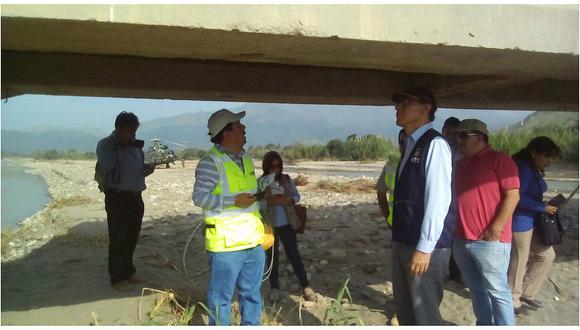 Chiclayo: Vicepresidente Vizcarra inspecciona puente colapsado en Chongoyape (Videos)