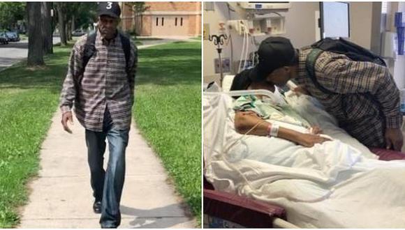 Hombre 99 años camina 10 km al día para visitar a su esposa en hospital (VIDEO)