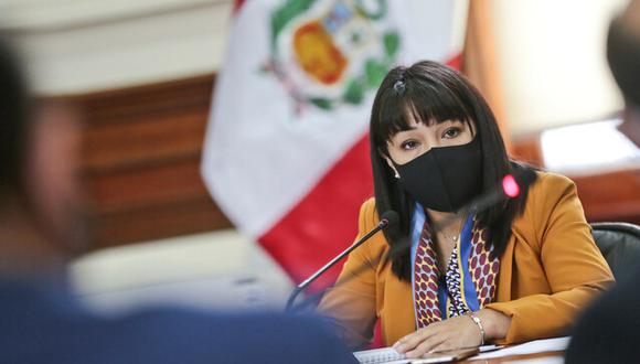 La primera ministra, Mirtha Vásquez, acudió al Congreso, el lunes 25, para solicitar el voto de confianza. (Foto: PCM)