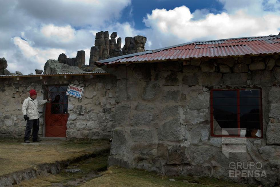 El guardián de las piedras en Cerro de Pasco 
