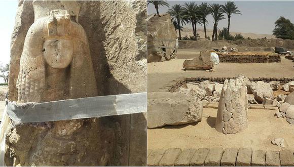 Egipto: encuentran estatua de la abuela de Tuntakamon