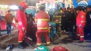 Ayacucho: Conductor de mototaxi quedó entre los fierros tras accidente
