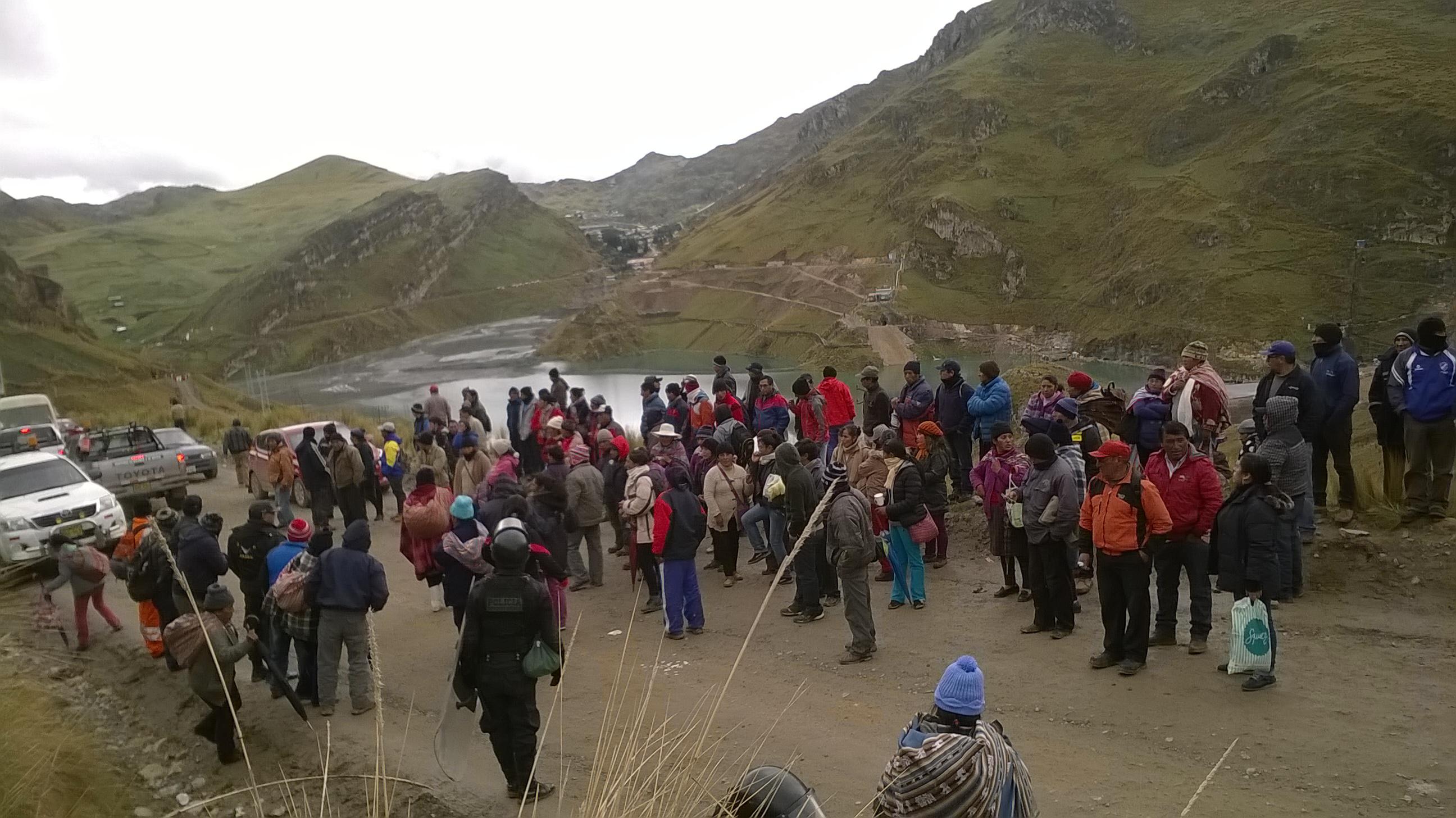 San Juan de Milpo protesta contra minera
