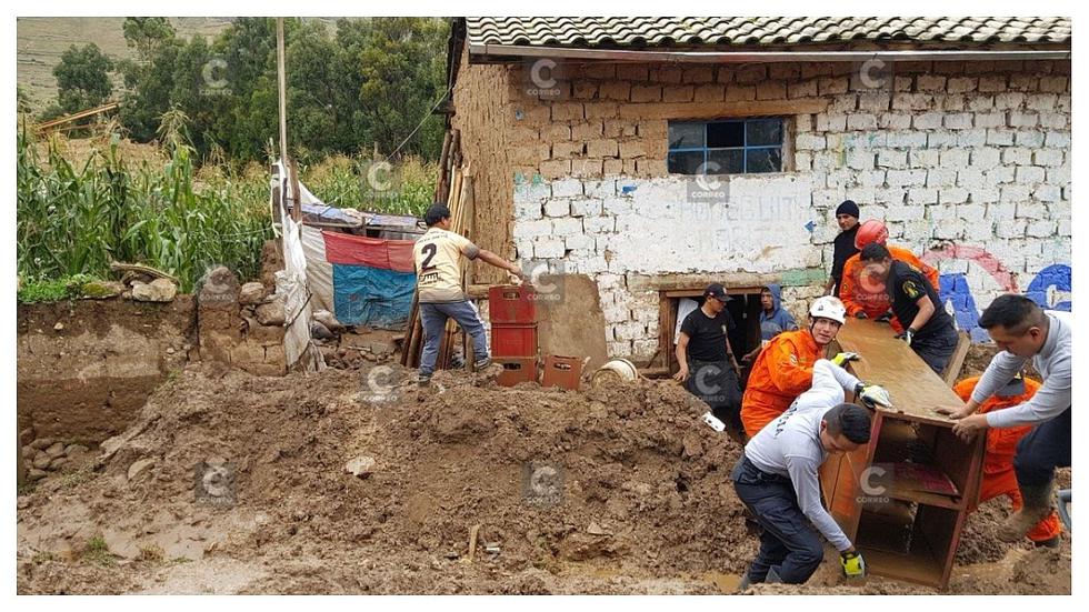 Deslizamientos provocan daños en viviendas y cultivos en Huancayo (FOTOS)