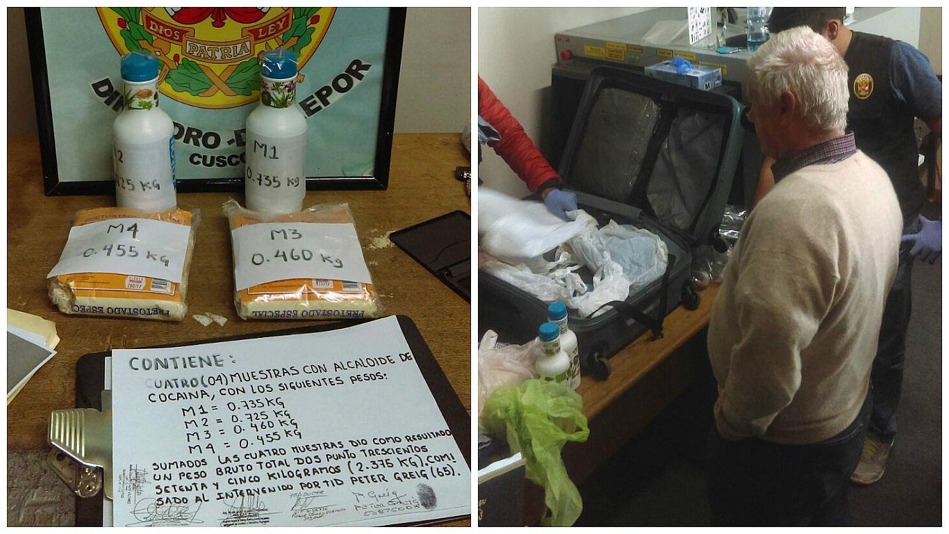 Turista detenido en Cusco: No creerás dónde escondía droga de alta pureza