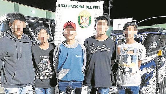Cae banda de robamotos integrada por cinco menores de edad 