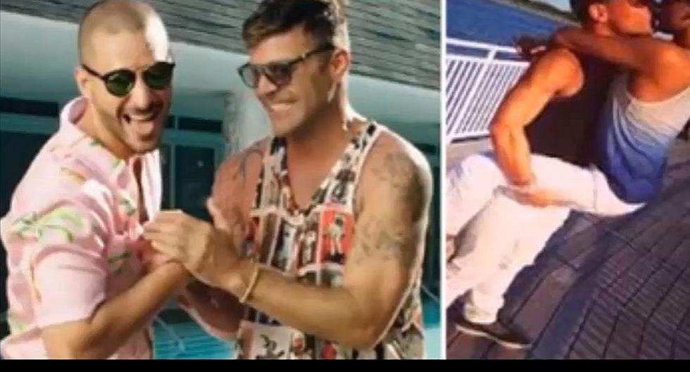 ¿Maluma y Ricky Martin fueron captados besándose? (VIDEO
