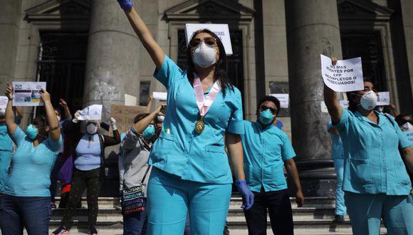 Decana del Colegio de Enfermeras, Liliana La Rosa, informó que a la fecha más de 5 mil 500 enfermeras han sido contagiadas de COVID-19 en el país. (Foto: Joel Alonzo)
