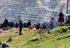Las Bambas: comuneros ocupan acceso a mina e insisten en pedir derogatoria de estado de emergencia