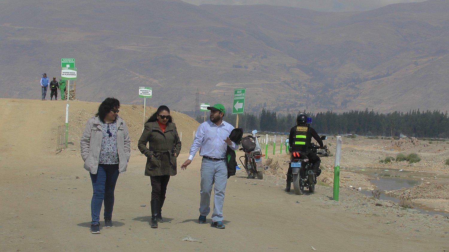 Inspeccionan botadero controlado en Huancán, 'El Edén' y Tiranapampa