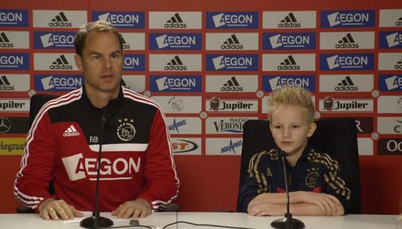 Ajax cumplió el sueño de ser estrella a un niño de ocho años enfermo 