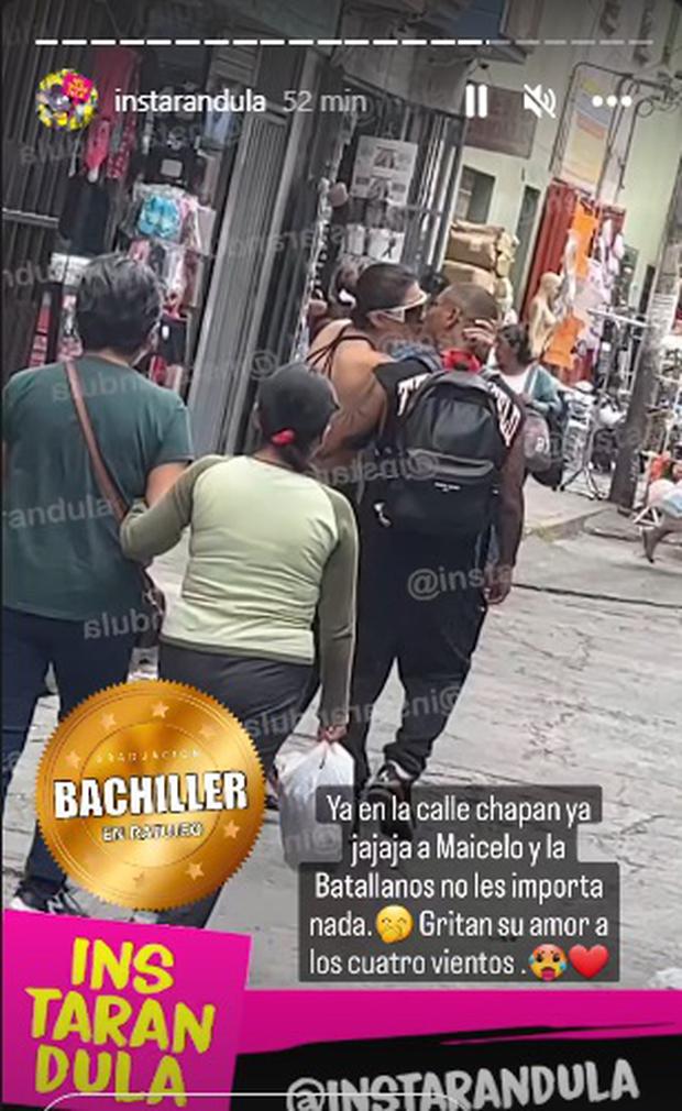 Jonathan Maicelo and Samantha Batallanos kiss in public.  (Photo: Instarandula).