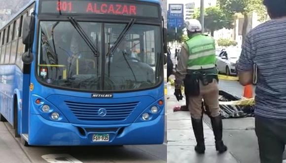 Hombre muere tras ser atropellado por bus del Corredor Azul (VIDEO)