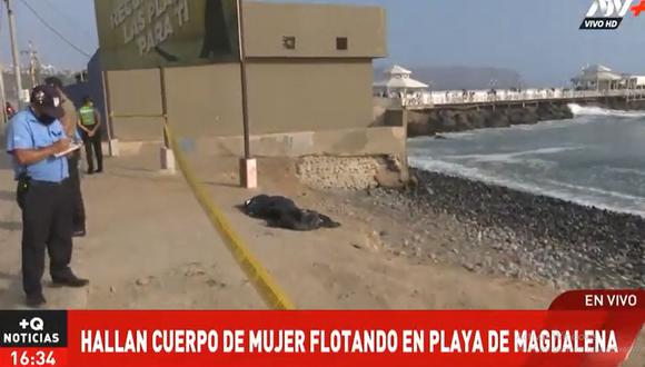 Un mujer fue hallada muerta en la playa Makaha, en Miraflores. (Foto: ATV+)