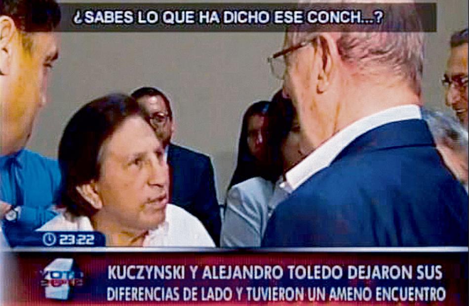 Alejandro Toledo le menta la madre a congresista Carlos Bruce