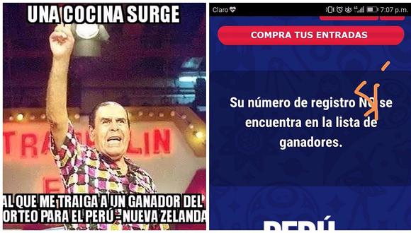 Perú vs. Nueva Zelanda: crueles memes aparecen tras sorteo de entradas en Teleticket (FOTOS)