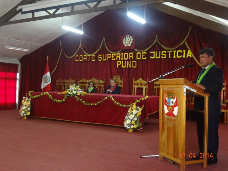 Decanos del Perú visitaron la Corte Superior de Justicia de Puno