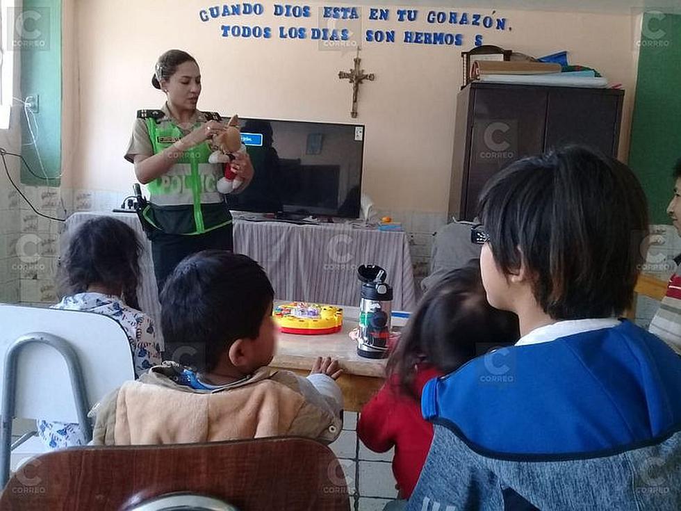 Amor y protección para niños inocentes en el albergue temporal de la Policía-Arequipa (FOTOS)
