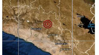 Dos sismos de magnitud 3.5 se registró en Arequipa