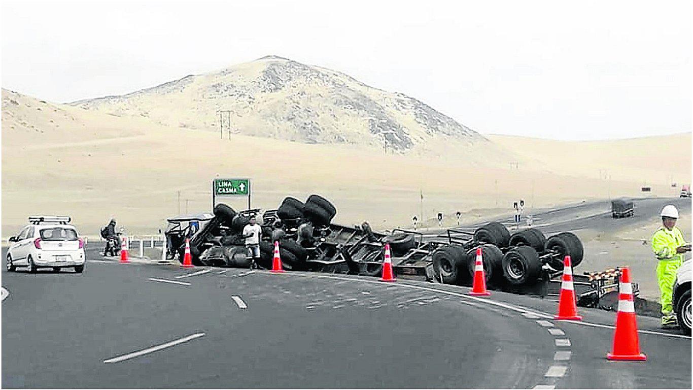 Otro accidente de tránsito se registra en óvalo de Tortugas 