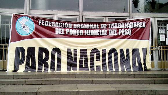 Trabajadores del Poder Judicial paralizan sus labores por 24 horas  a nivel nacional