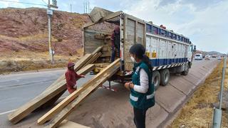 Juliaca: Serfor decomisa más de 4 mil pies tablares de madera ilegal