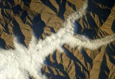 Montañas de Perú con un paisaje igual al de África son captadas desde el espacio por un astronauta