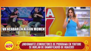 Janet Barboza a Jorge Luna y Ricardo Mendoza por burlarse de damnificados de los huaicos: indignante 