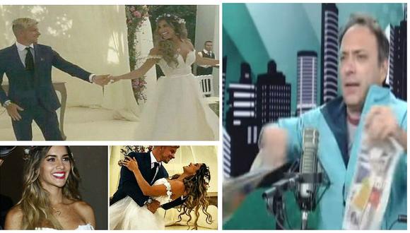 Korina Rivadeneira y Mario Hart: ​Carlos Galdós rompe diarios que informan sobre matrimonio (VIDEO)