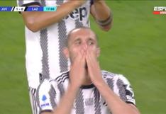 Chiellini siente todo el cariño de la hinchada de Juventus en su estadio tras ser cambiado (VIDEO)