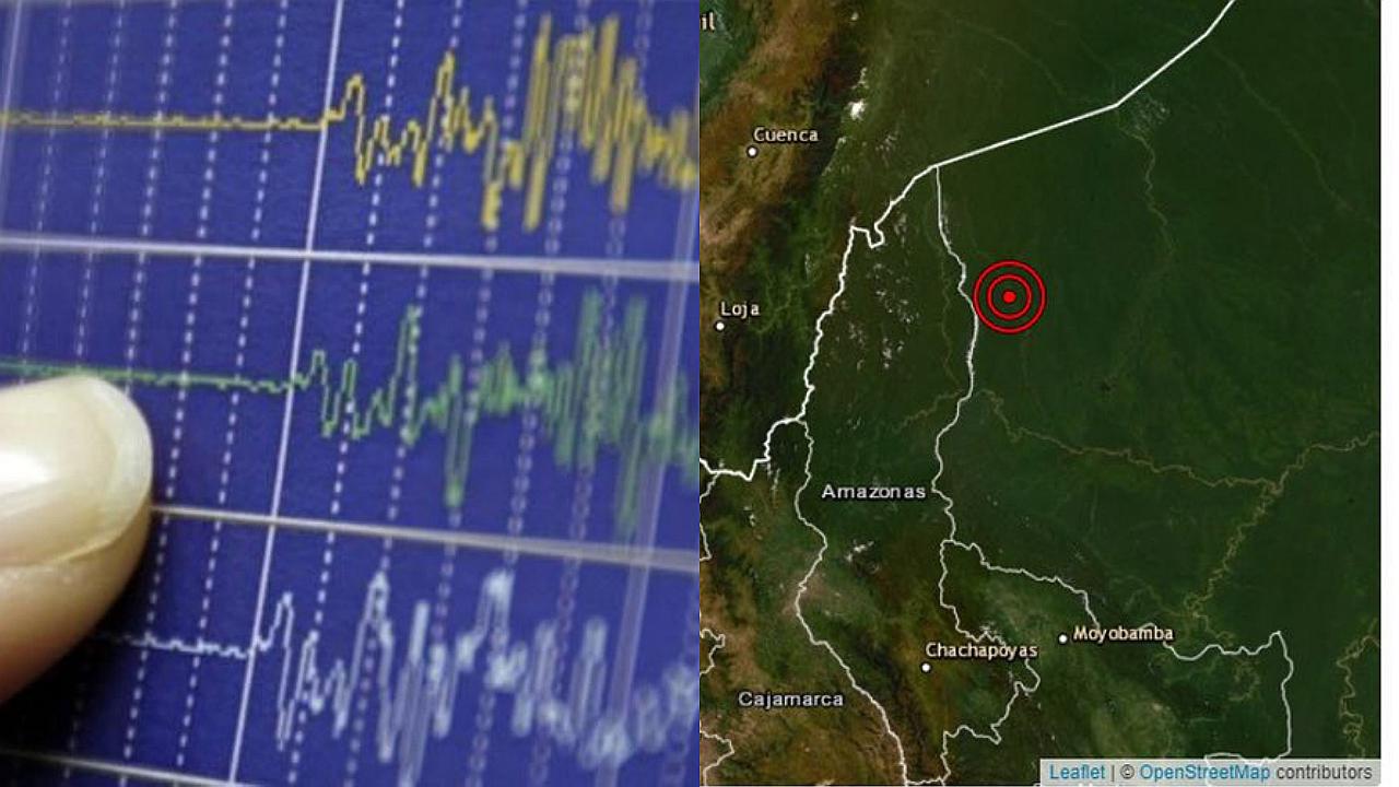 Sismo de magnitud 4.8 remeció Amazonas esta tarde