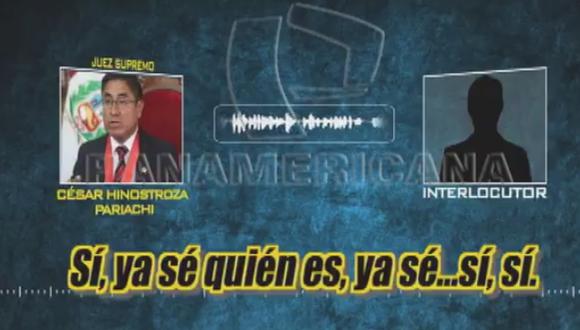 Revelan nuevo audio del juez César Hinostroza hablando sobre una misteriosa "señora K" 