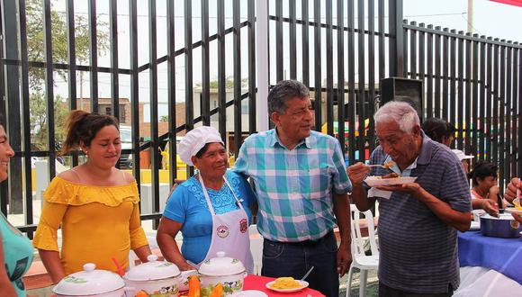 Degustación de platos típicos por aniversario del distrito El Porvenir