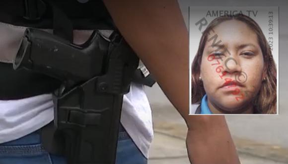 Mujer le quitó el arma a un policía durante una intervención. Foto: América Noticias