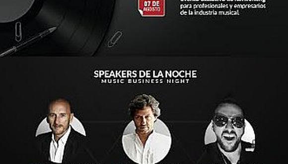 Music Business Night , la industria musical reunida en Lima 