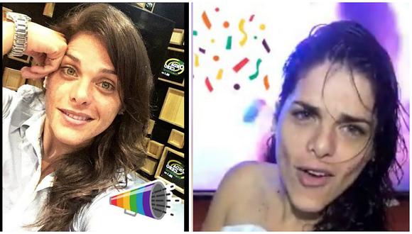 ​Facebook: Giovanna Valcárcel se graba tras darse un baño y causa sensación (VIDEO)