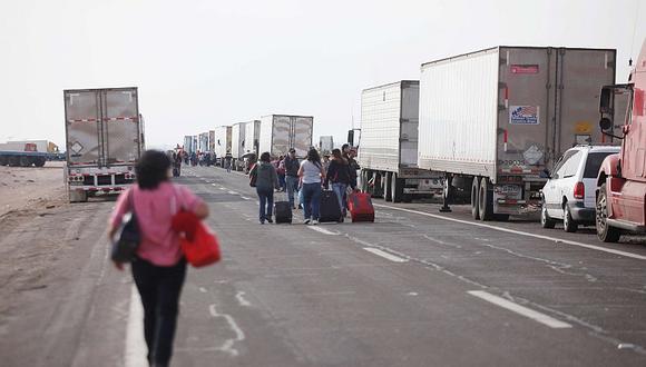 Camioneros chilenos levantan paro indefinido en frontera entre Perú y Chile