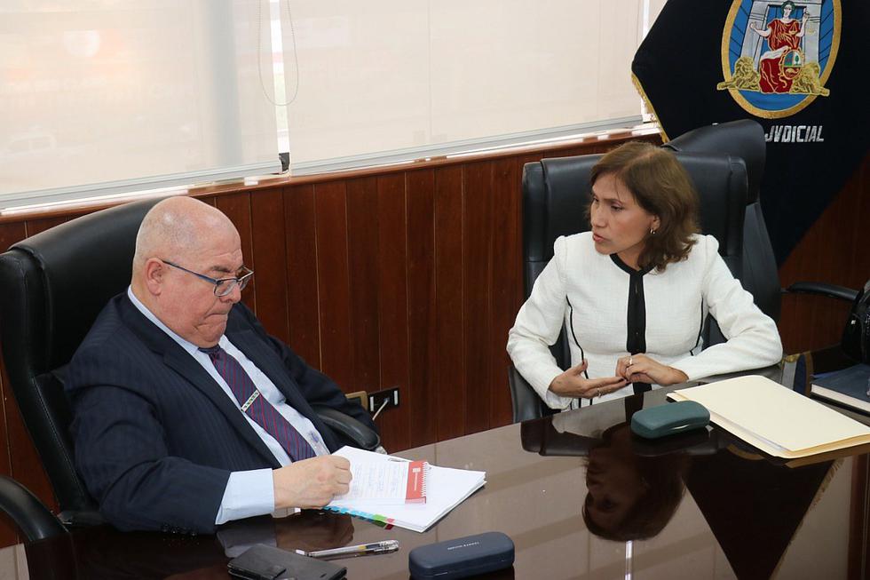 Con César San Martín a la cabeza, implicado en audios, se instala comisión de evaluación en Corte del Santa (FOTOS)