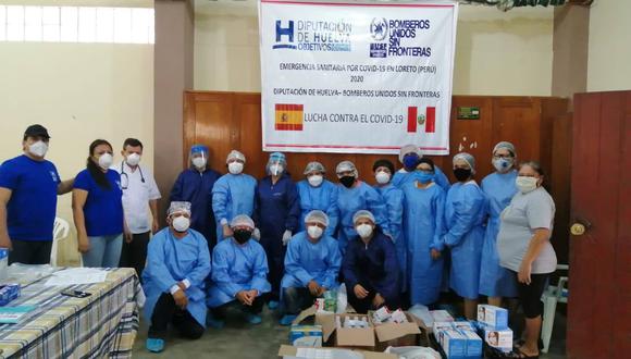 La Diputación de Huelva (España) participaron en el donativo de material sanitario y medicamento.