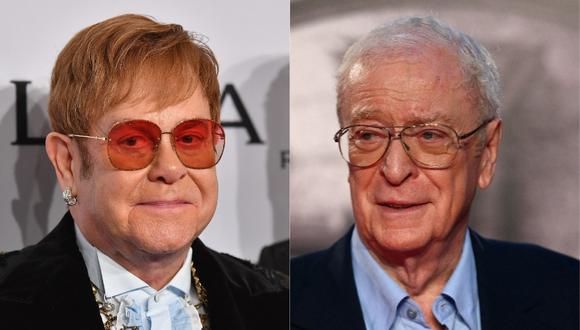 Reino Unido apuesta por Elton John y Michael Caine para convencer a los mayores de que se vacunen contra el COVID-19. (Foto: AFP)